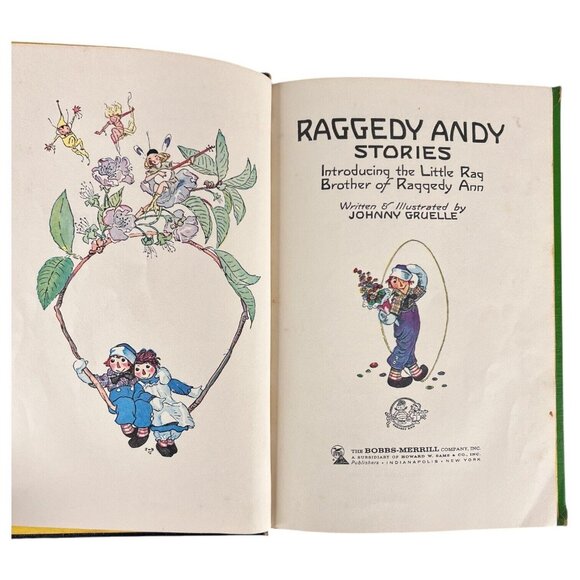 Raggedy Andy Stories by Johnny Gruelle 1948 Hardcover Childrens Illustrated Book - Picture 9 of 12